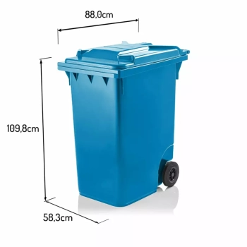 POJEMNIK NA ODPADY KOMUNALNE POJEMNY KOLORY WEBER 360L