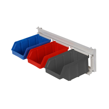 LISTWA STALOWA Z POJEMNIKAMI  3szt. model II  wym. 389 X 110mm  WP - 3 - II