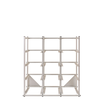 REGAŁ WARSZTATOWY JEDNOSTRONNY  1040 X 980 X 490 mm + POJEMNIKI 15 szt.