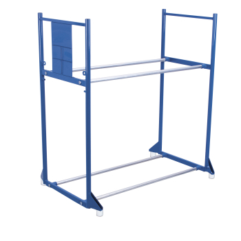 REGAŁ STALOWY DO OPON Z  2 PÓŁKAMI STABILNY 1205 X 750 X 1325